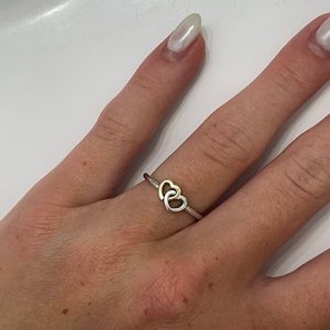 Pandora Interlocked Hearts Ring Size 5